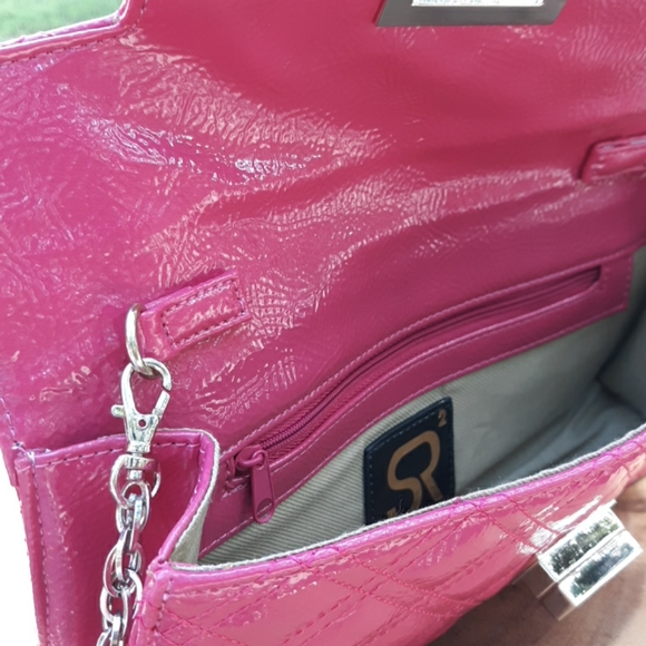 SONDRA ROBERTS FUCHSIA SHOULDER BAG - Picture 5 of 7